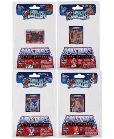 Masters of The Universe Bundle Set of 4 Mini Figures - He-Man - Skeletor - Teela - Battle Cat $44.29 - Action Figures