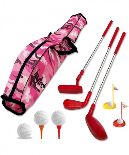 Kid's Toy Golf Clubs Set- Deluxe Toddler Outdoor Golf Toy Set Fun Young Golfer Sports Toy Kit for Boys &Girls 3 4 5 6 7 Year ...