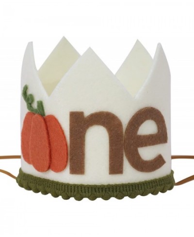 Pumpkin 1st Birthday Crown for Boys- Pumpkin Birthday Decorations for Boys 1st Birthday Hat First Birthday Decorations Boy Ca...