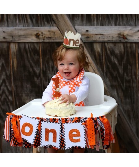 Pumpkin 1st Birthday Crown for Boys- Pumpkin Birthday Decorations for Boys 1st Birthday Hat First Birthday Decorations Boy Ca...