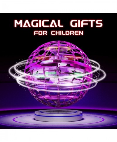 Flying Ball Toy Globe 360°Rotating Hand Controlled Flying Orb Ball Toys Magic Led Lights Controller Mini Drone Flying Toy Boo...