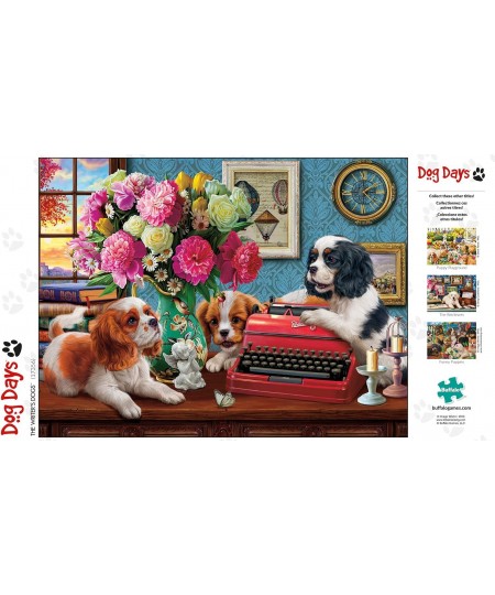 The Writer's Dogs - 750 Piece Jigsaw Puzzle $18.17 - Jigsaw Puzzles