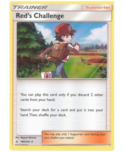 Red's Challenge - 184/214 - Holo Rare - Unbroken Bonds $12.07 - Electronic Learning & Education Toys