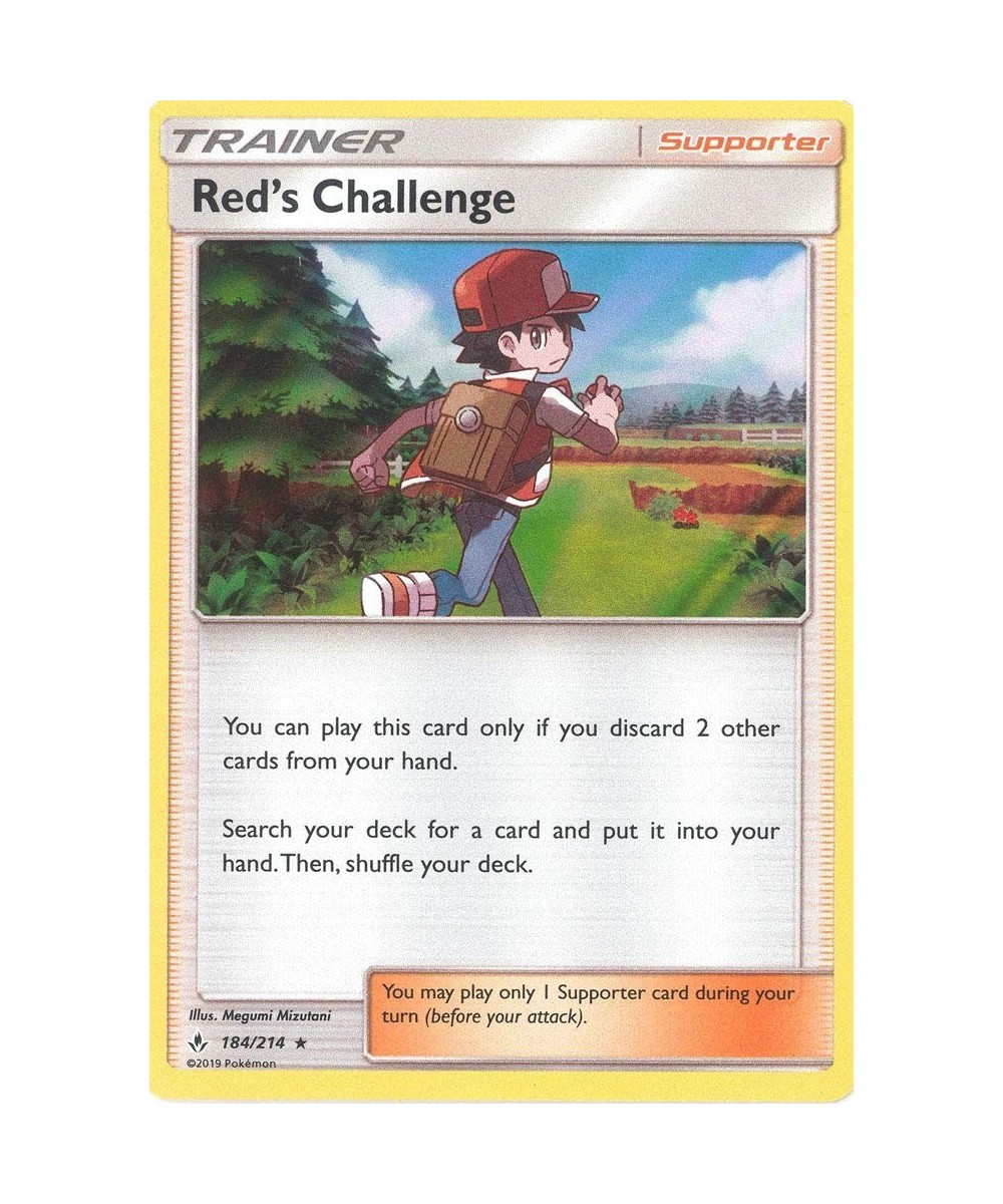 Red's Challenge - 184/214 - Holo Rare - Unbroken Bonds $12.07 - Electronic Learning & Education Toys