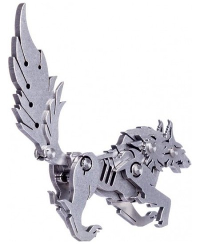 DIY 3D Puzzles Assembly Metal Model Kits for Adult Detachable 3D Jigsaw Puzzles Ornament for Desk (Wolf) $24.35 - 3-D Puzzles