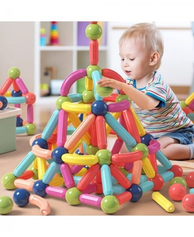 Magnetic Building Blocks for Kids Ages 4-8 STEM Construction Toys for Boys and Girls Large Size Magnetic Sticks and Balls Gam...