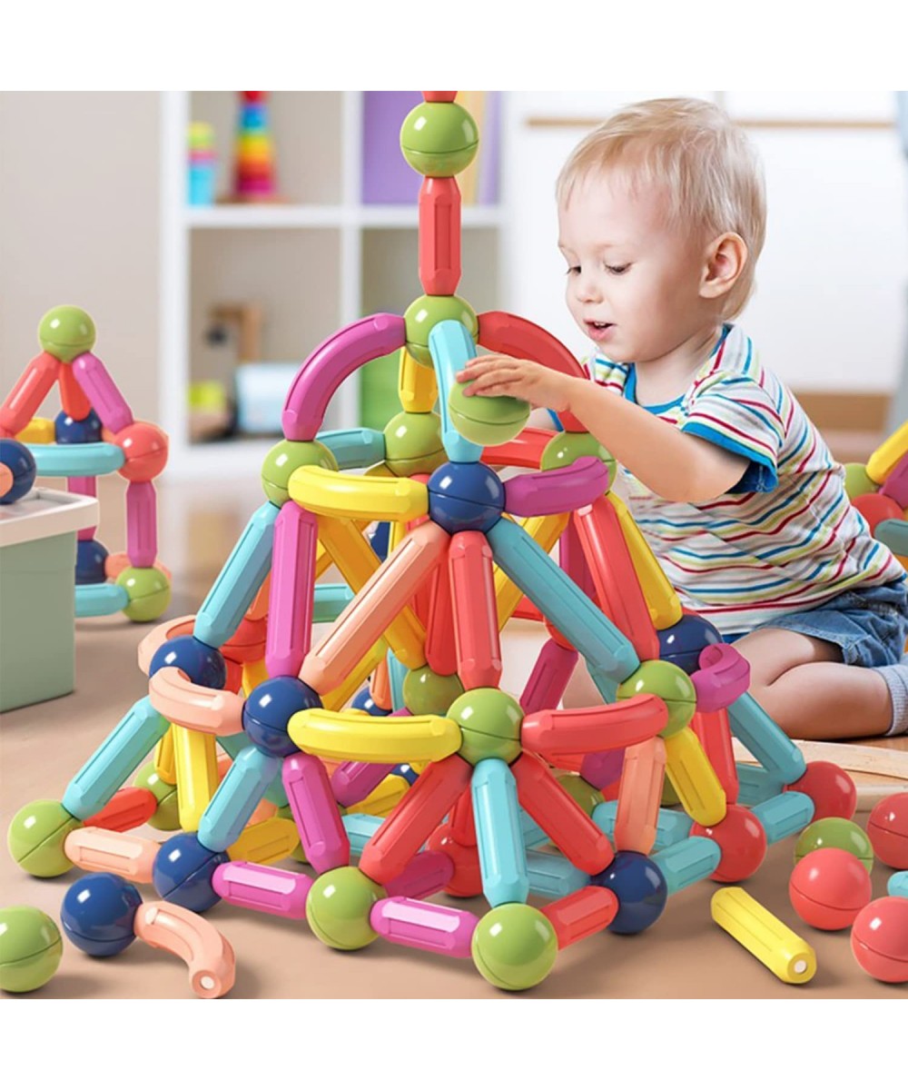 Magnetic Building Blocks for Kids Ages 4-8 STEM Construction Toys for Boys and Girls Large Size Magnetic Sticks and Balls Gam...