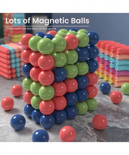 Magnetic Building Blocks for Kids Ages 4-8 STEM Construction Toys for Boys and Girls Large Size Magnetic Sticks and Balls Gam...