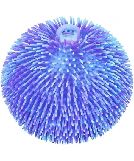 Tie Dye Puffer Ball with Hanging Loop Spiky Stress Relief Balls 6 Inch Squeeze Fidget Toys for Kids Calming Sensory Balls for...