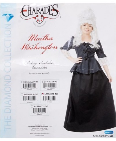 Child's Charades Colonial Girl Costume Dress Large $74.60 - Kids' Costumes