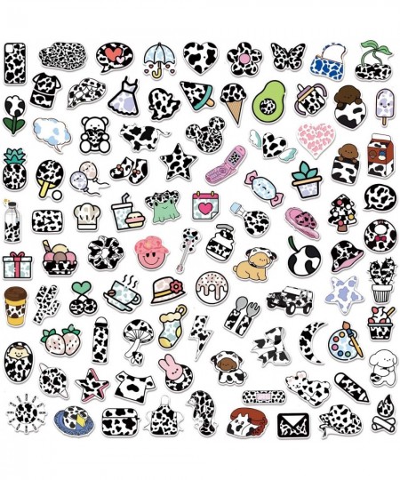 100 Pieces Cow Print Stickers Gift for Kids Adult Teen Birthday Party Vinyl Waterproof Stickers for Water Bottle Hydro Flasks...