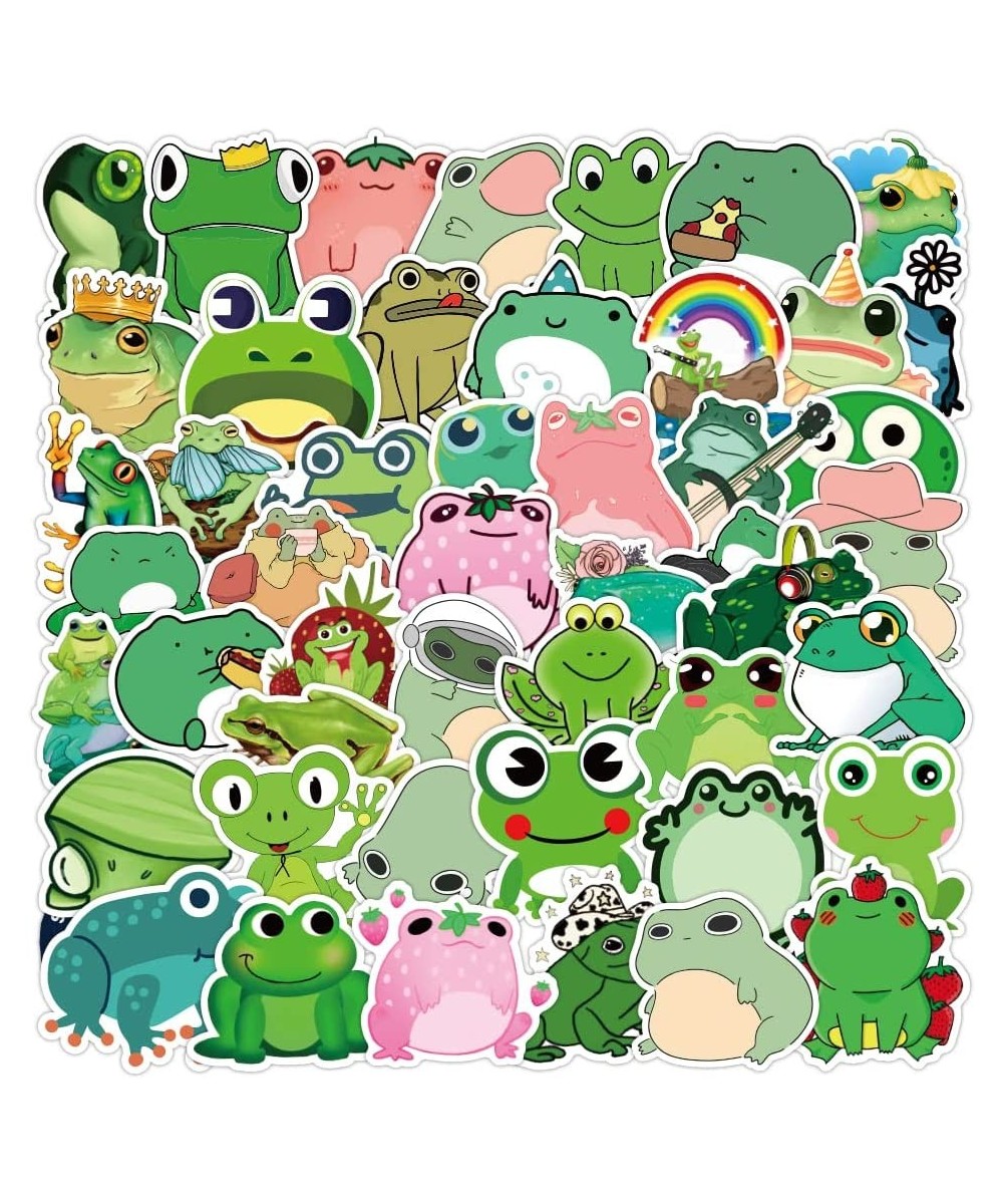 Cute Frog Stickers Decal Waterproof Vinyl Stickers Pack for Water Bottle Hydro Flask Laptop Skateboard Luggage Phone Animal S...