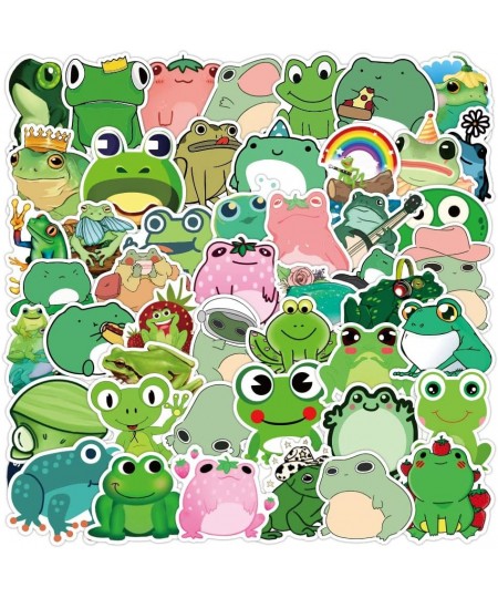 Cute Frog Stickers Decal Waterproof Vinyl Stickers Pack for Water Bottle Hydro Flask Laptop Skateboard Luggage Phone Animal S...