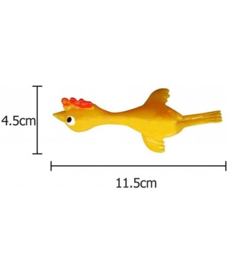 60 Pcs Slingshot Chicken Flick Chicken Squezee Chicken Flingers Stretch and Relax Sticky Funny Rubber Chickens for Party Acti...