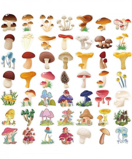 Mushrooms Stickers 100PCS Cartoon Vinyl Waterproof Decorative Stickers for Laptop Computer Skateboard Water Bottle Guitar Win...