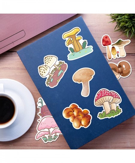 Mushrooms Stickers 100PCS Cartoon Vinyl Waterproof Decorative Stickers for Laptop Computer Skateboard Water Bottle Guitar Win...