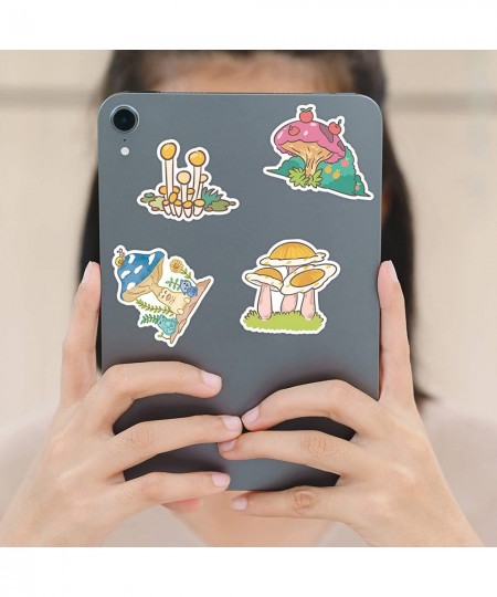 Mushrooms Stickers 100PCS Cartoon Vinyl Waterproof Decorative Stickers for Laptop Computer Skateboard Water Bottle Guitar Win...