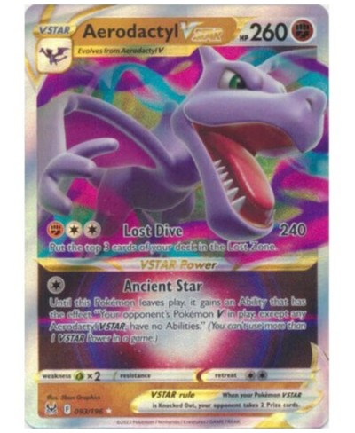 Lost Origin - Aerodactyl Vstar - 093/196 - Ultra Rare - NM/M $13.91 - Board Games