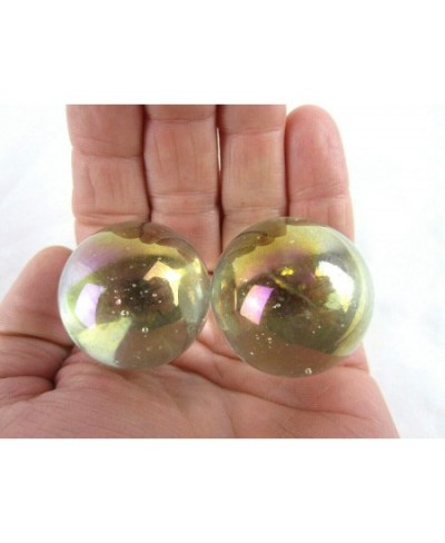 Set of 2 SOAP Bubble Boulders Iridescent Oil soap Large Shooter Solid Glass Marbles $16.75 - Dice & Marble Games