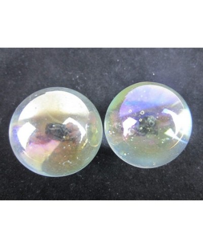 Set of 2 SOAP Bubble Boulders Iridescent Oil soap Large Shooter Solid Glass Marbles $16.75 - Dice & Marble Games