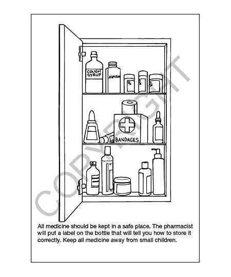 Visit to The Pharmacy - Kids Educational Coloring Books (25 Bulk Pack Without Crayons) - Pharmacist Handout Supplies Drug Sto...