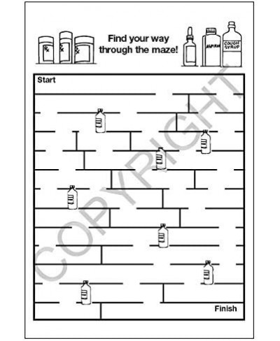 Visit to The Pharmacy - Kids Educational Coloring Books (25 Bulk Pack Without Crayons) - Pharmacist Handout Supplies Drug Sto...