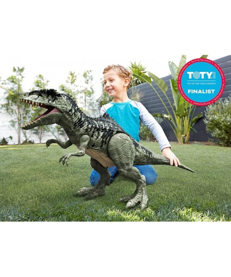 Jurassic World Dominion Super Colossal Giganotosaurus Action Figure with Eating Feature Extra Large Toy Dinosaur at 39in Long...