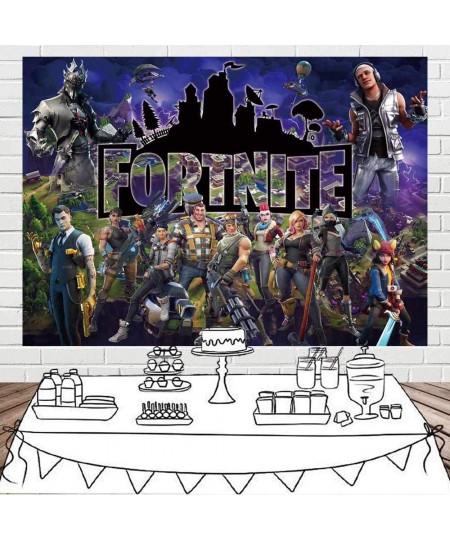 Battle Royale Backdrop Poster Video Game Party Supplies Happy Birthday Banner Gamer Backdrop Kids Wall Decoration $42.80 - Ki...