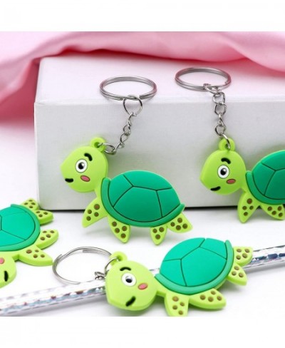 Sea Animal Turtle Keychains Party Favors 24 Sets Goodie Gift Bags with Kraft Thank You Tags White Bag for Kids Ocean Mermaid ...