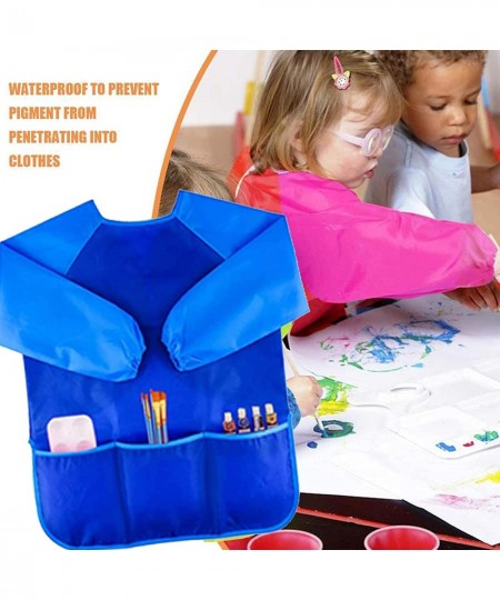 Kids Art Smocks 3 Pack Waterproof Artist Painting Aprons for Children $17.72 - Kids' Artist Aprons & Smocks