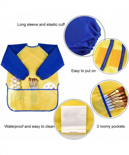 Kids Art Smocks 3 Pack Waterproof Artist Painting Aprons for Children $17.72 - Kids' Artist Aprons & Smocks