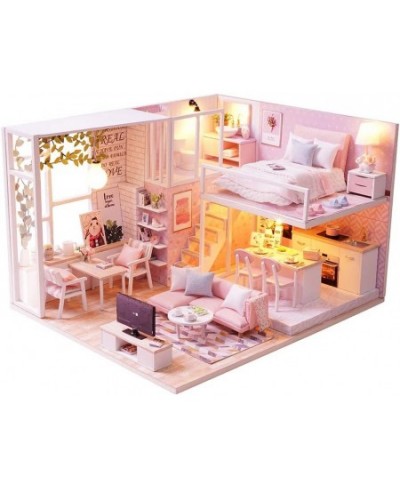 Dollhouse Miniature DIY House Kit Creative Room with Loft Apartment Scene for Romantic Artwork Gift (Tranquil Life) $59.23 - ...