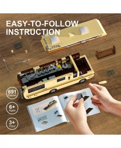 Break Bad Car Building Blocks Creative House Van Building Bricks Kit Model for Gifts Educational DIY Building Set Toy for Dec...