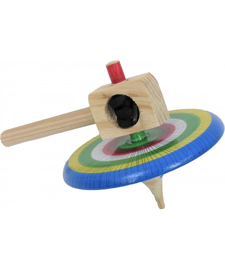 Mexican Trompo Pirinola Spinning Top with Shoelace for Kids and Adults in Assorted Colors Jugete Mexicano de Madera $18.25 - ...