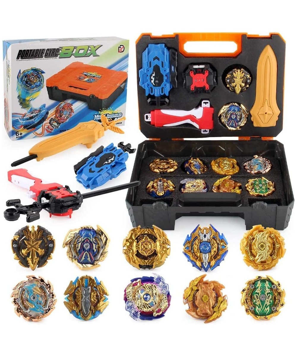 Bey Battling Top Burst Gyro Toy Set Combat Battling Game 10 Spinning Tops 3 Launchers with Portable Storage Box Gift for Kids...