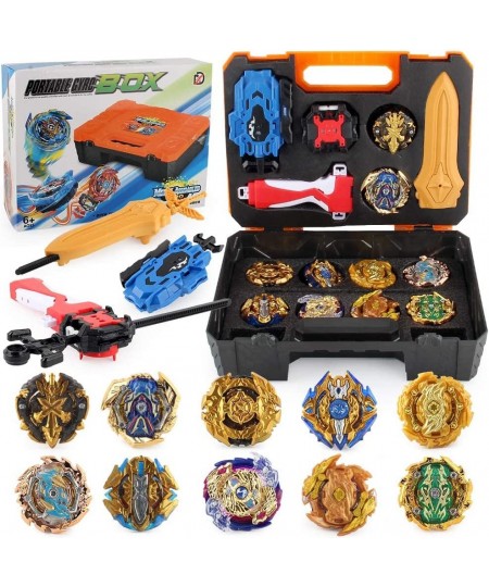 Bey Battling Top Burst Gyro Toy Set Combat Battling Game 10 Spinning Tops 3 Launchers with Portable Storage Box Gift for Kids...