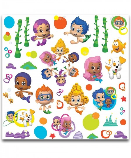 RoomMates Bubble Guppies Wall Decals Bundle ~ 44 Pc Bubble Guppies Room Decor with Bubble Guppies Stickers and Tattoos Plus P...