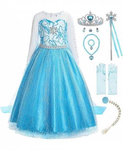 Little Girls Snow Princess Fancy Dress Queen Costume Blue $43.97 - Kids' Costumes