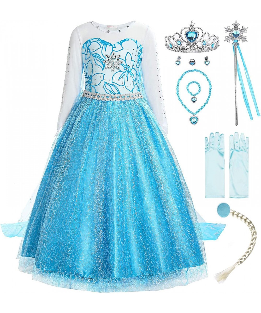 Little Girls Snow Princess Fancy Dress Queen Costume Blue $43.97 - Kids' Costumes