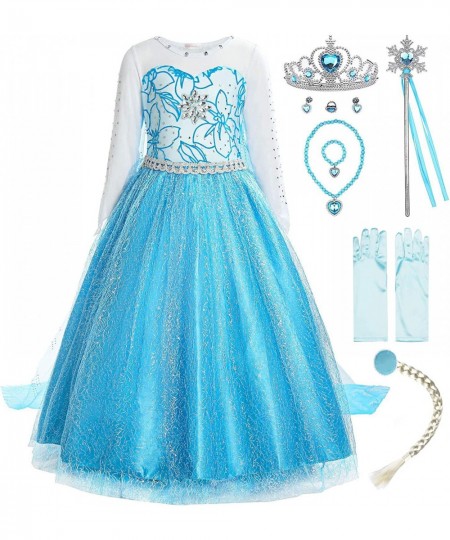 Little Girls Snow Princess Fancy Dress Queen Costume Blue $43.97 - Kids' Costumes