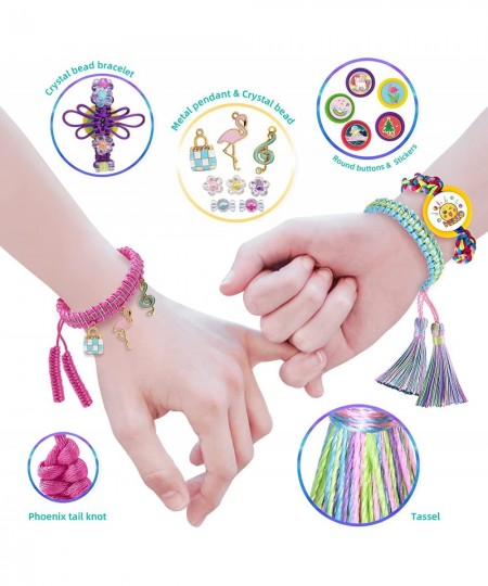 Friendship Bracelet Making kit Toys Gifts Crafts for Girls Ages 6 7 8 9 10 11 12 Year Old String Art Kits for Kids Birthday D...