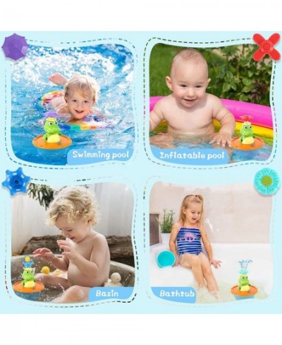 Baby Bath Toys 5 Modes Crocodile Automatic Spray Water Bath Toy for Toddlers 1-3 Light Up Sprinkler Bathtub Toys for Toddlers...