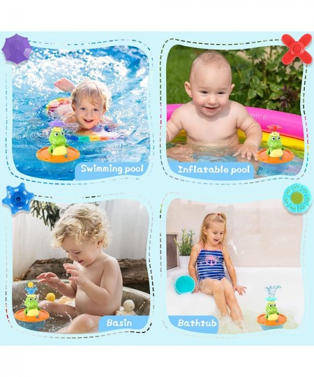 Baby Bath Toys 5 Modes Crocodile Automatic Spray Water Bath Toy for Toddlers 1-3 Light Up Sprinkler Bathtub Toys for Toddlers...