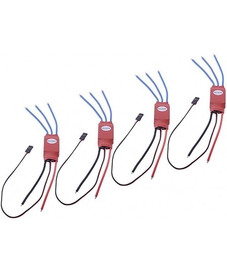 LPZ 4Pcs Simonk 20AMP 20A SimonK Firmware Brushless ESC w/ 3A 5V BEC For DJI F450 Align TREX 250 RC Multicopter Qudcopter Hel...