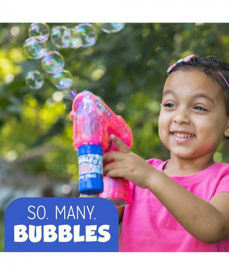 Fubbles Light Up Bubble Blaster Blows tons of Bubbles for Kids Includes Bubble Solution Teal $17.48 - Bubble Blowing Products