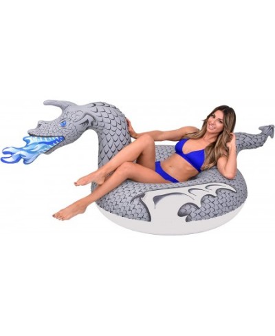 Dragon Party Tube Inflatable Rafts - Choose From Fire Dragon and Ice Dragon Pool Floats for Adults and Kids $40.39 - Swimming...