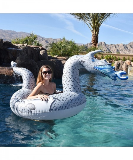 Dragon Party Tube Inflatable Rafts - Choose From Fire Dragon and Ice Dragon Pool Floats for Adults and Kids $40.39 - Swimming...