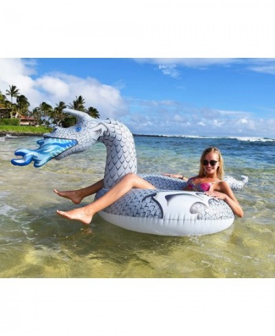 Dragon Party Tube Inflatable Rafts - Choose From Fire Dragon and Ice Dragon Pool Floats for Adults and Kids $40.39 - Swimming...