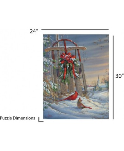 Springbok's 1000 Piece Jigsaw Puzzle Winter Red Birds - Made in USA $33.49 - Jigsaw Puzzles