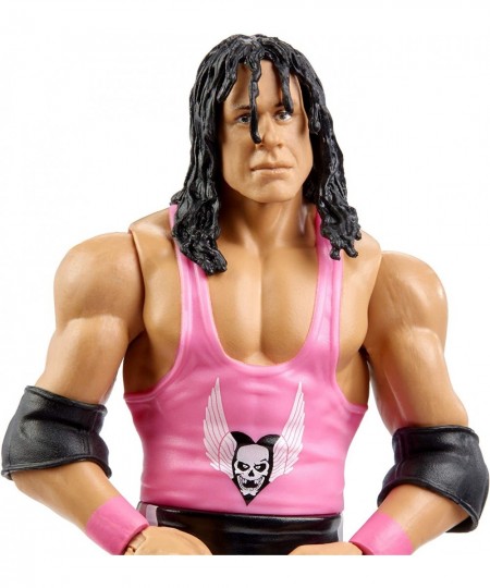 WWE SummerSlam Bret Hitman Hart Action Figure in 6-inch Scale with Articulation & Ring Gear Series 97 $45.78 - Action Figures